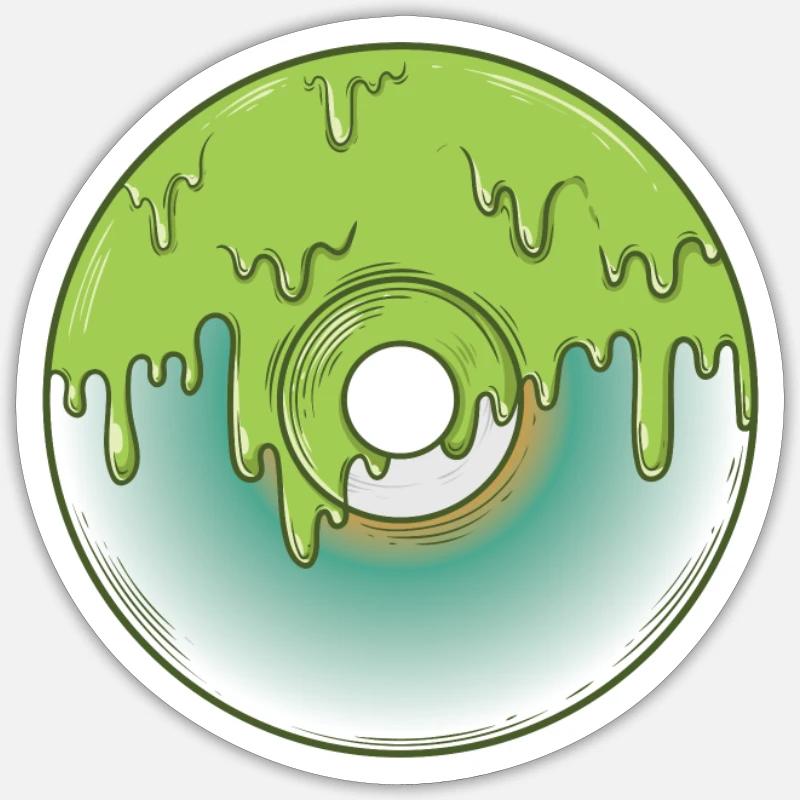 Support de données pour module de stockage rétro CD Sticker taille S (10 x 10 cm)