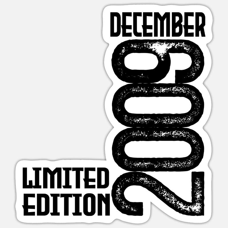 Geburtstagsgeschenk Dezember 2009. Dezember 2009. - Sticker Größe S (10 x 10 cm) - Mattweiß