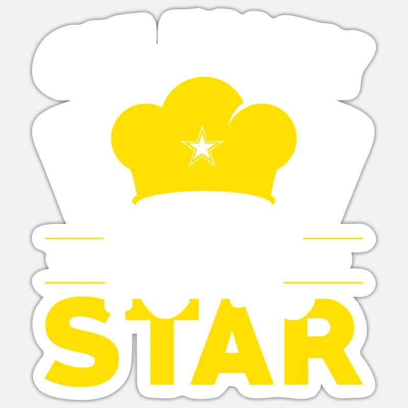 Chef Cook Kitchen Culinary Gift Sticker size S (10 x 10 cm)