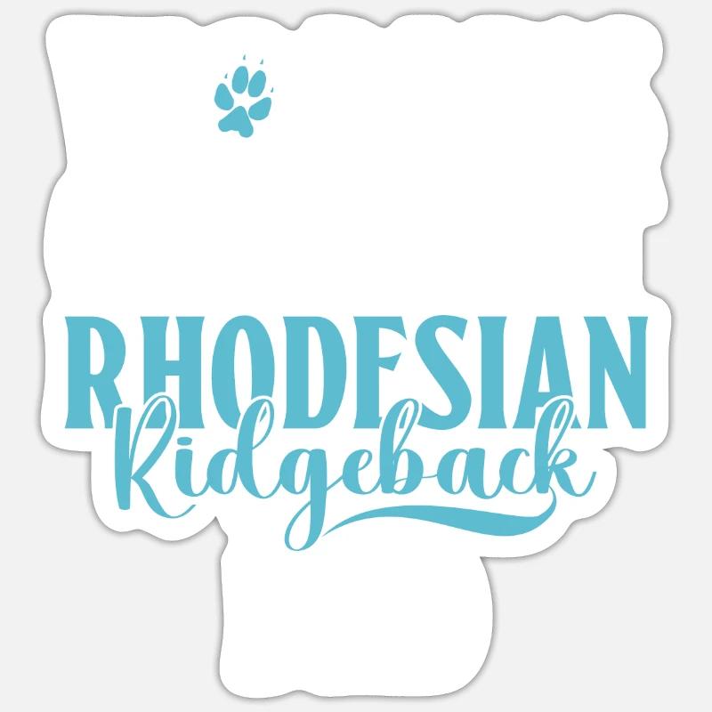Rhodesian Ridgeback Gifts - Sticker size S (10 x 10 cm) - white matte