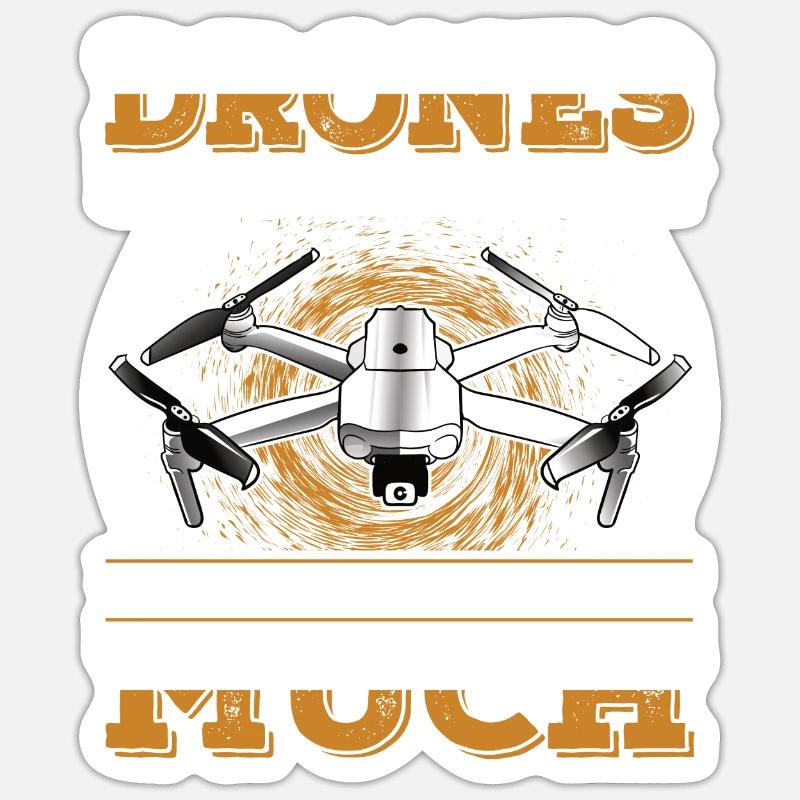 Drone Joy – Tu n’es pas si à moi - Sticker taille S (10 x 10 cm) - blanc mat