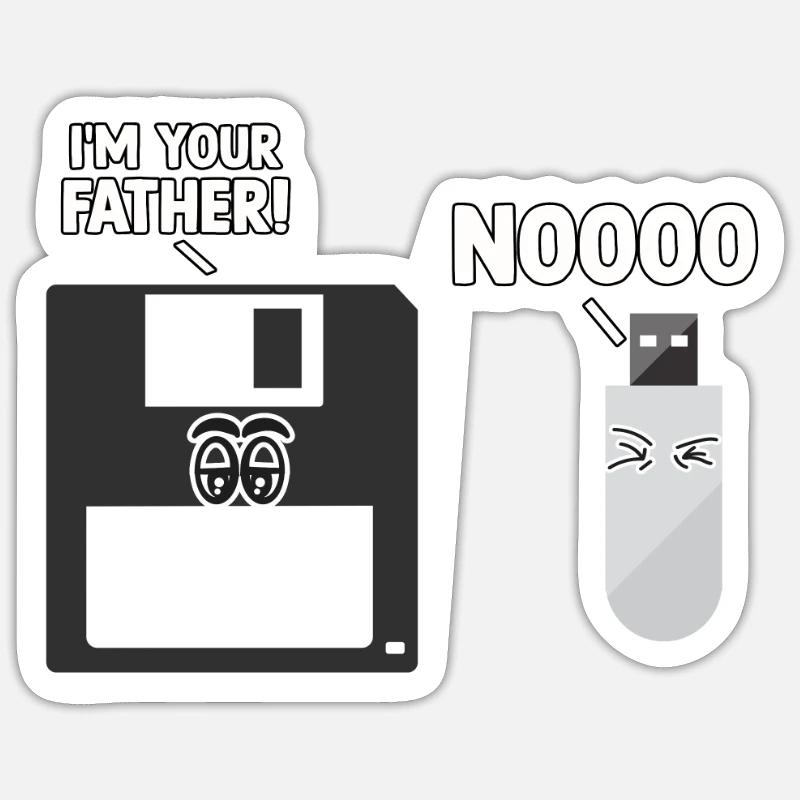 IT expert computer scientist oufit for programmer Sticker size S (10 x 10 cm)