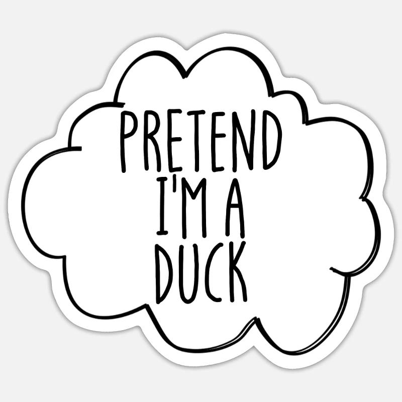 Stellen Sie sich vor Sticker Größe S (10 x 10 cm)