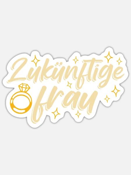 Bachelorette Party Jga - Sticker Größe S (10 x 10 cm) - Mattweiß