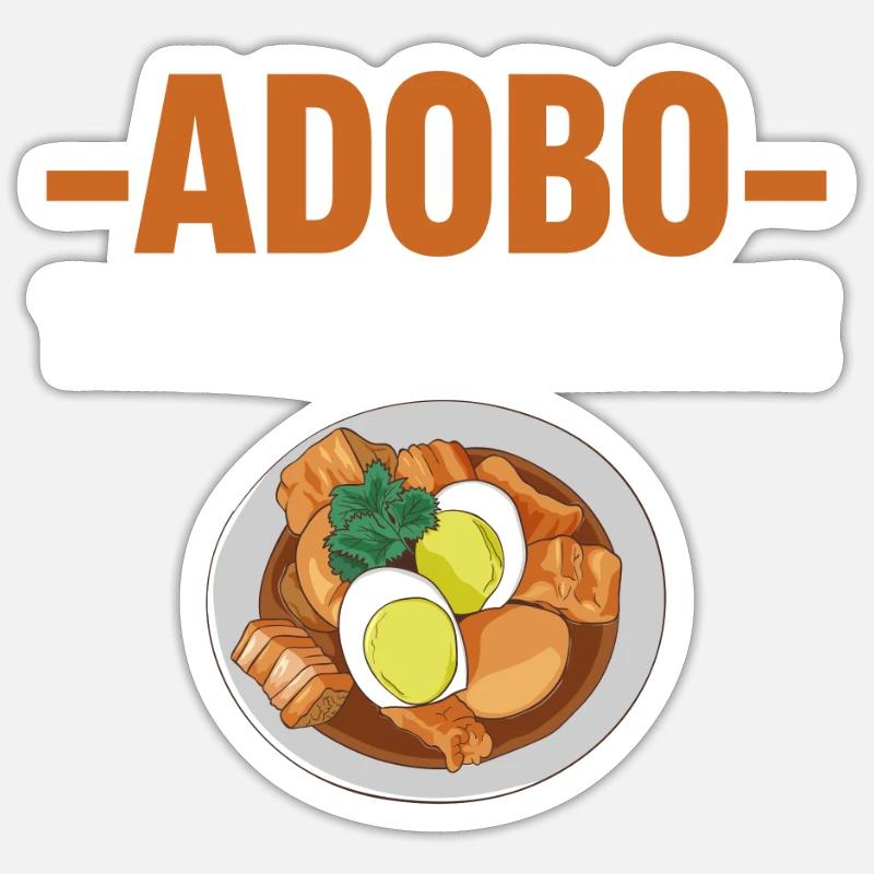 Adobo That's why I'm here Asian Recipes - Sticker size S (10 x 10 cm) - white matte
