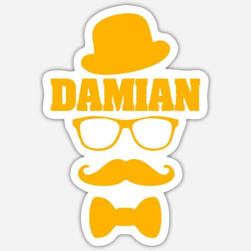 Gift for Damian - Sticker size S (10 x 10 cm) - white matte