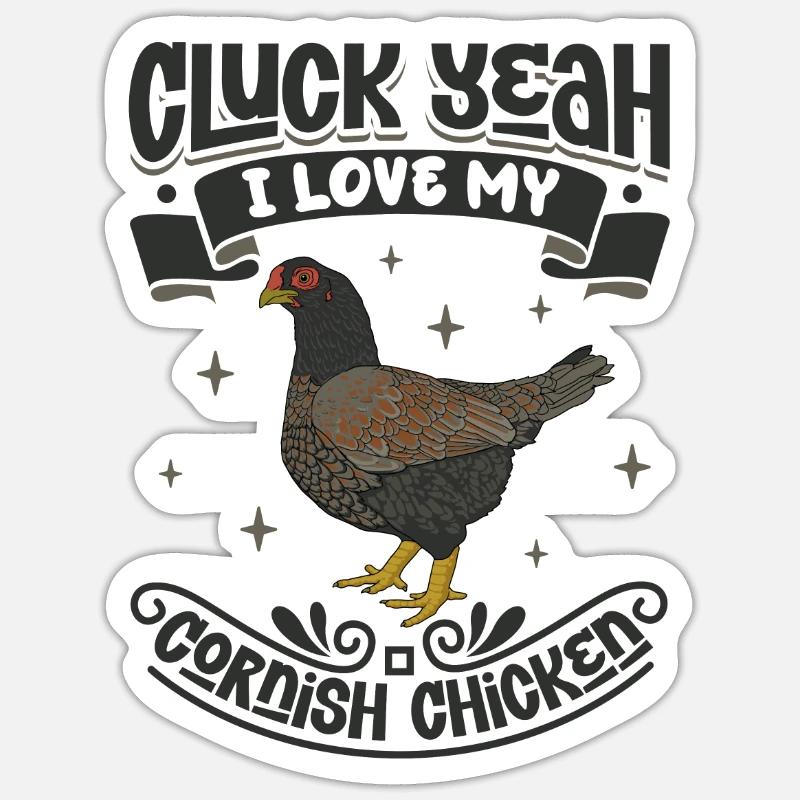 Ich liebe mein Indischer Kämpfer - Sticker Größe S (10 x 10 cm) - Mattweiß
