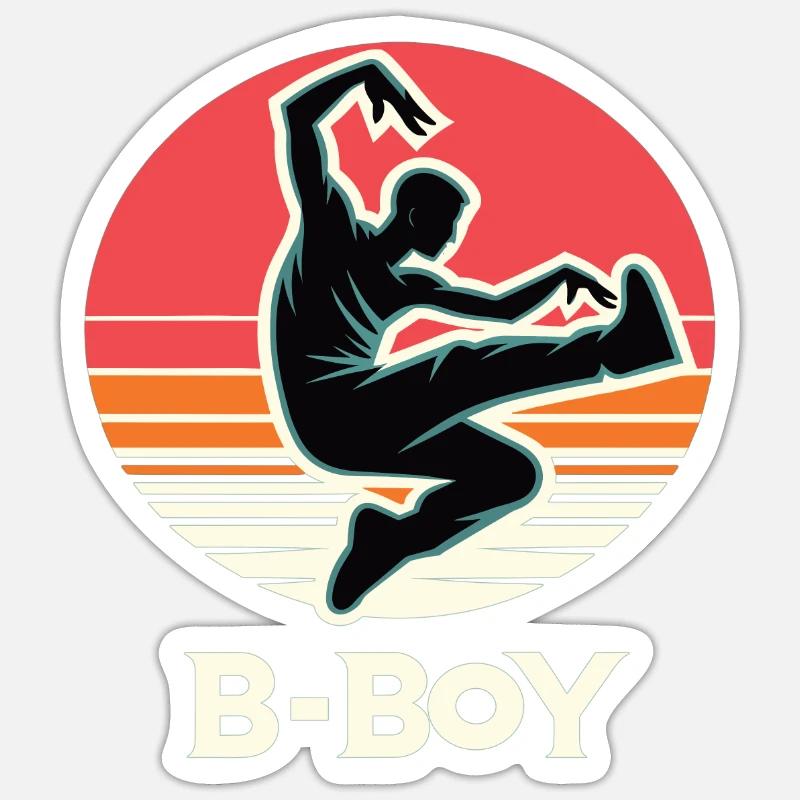 Breakdance Breakdancer Breakdance Kids - Sticker size S (10 x 10 cm) - white matte