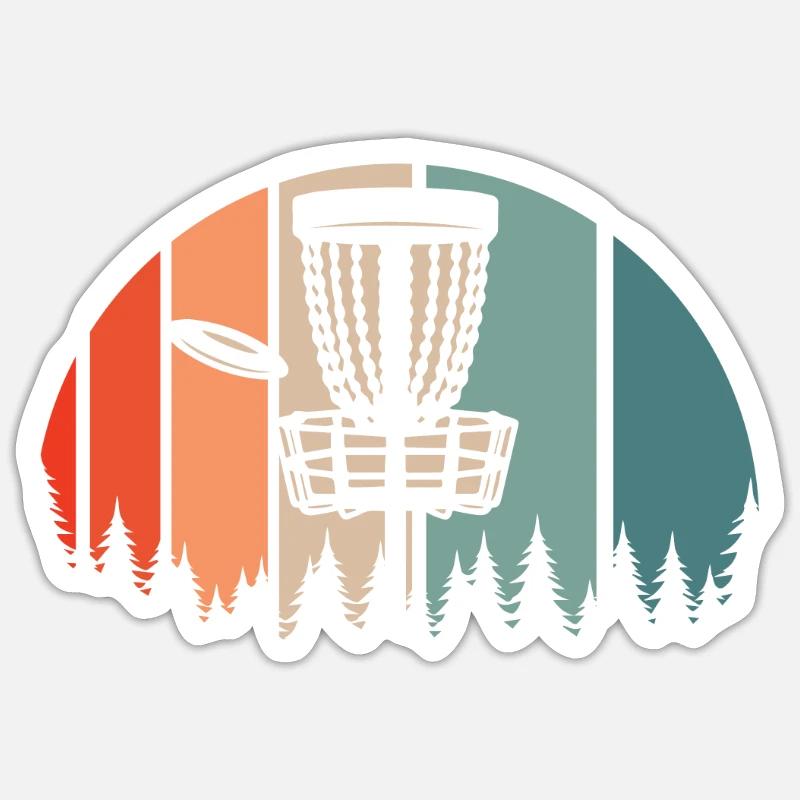 Frisbee Golf Disc Golf Sticker taille S (10 x 10 cm)