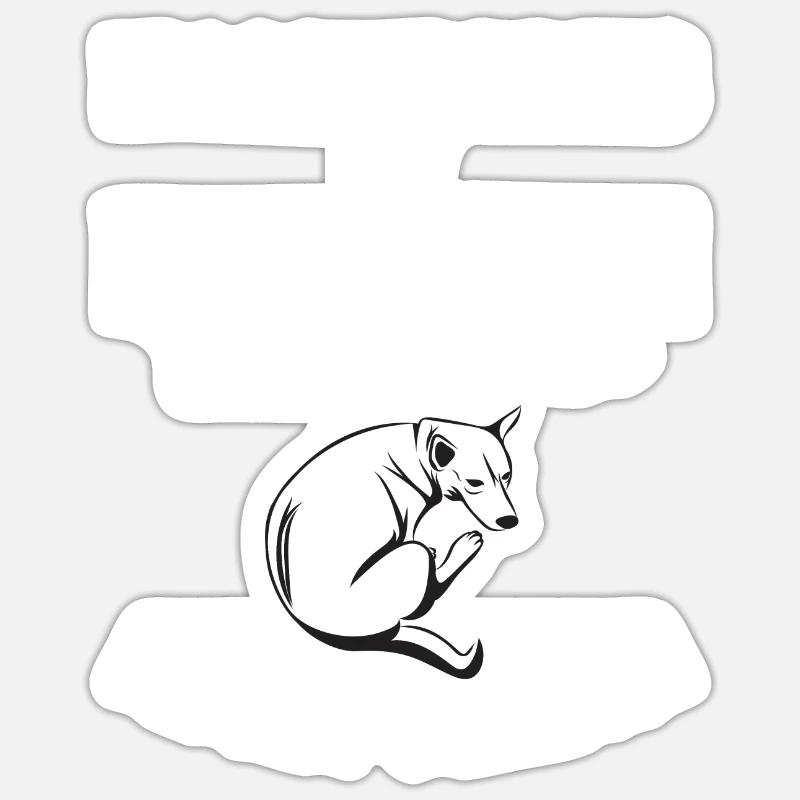 Cadeaux Rhodesian Ridgeback - Sticker taille S (10 x 10 cm) - blanc mat