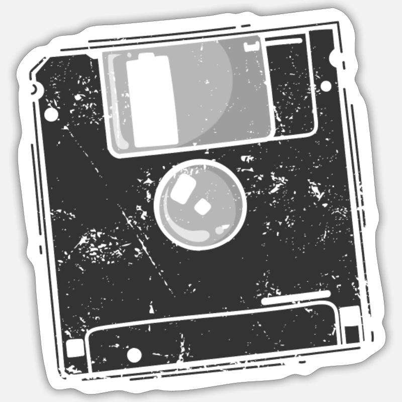 Diskette Speichermodul Datenträger Sticker Größe S (10 x 10 cm)