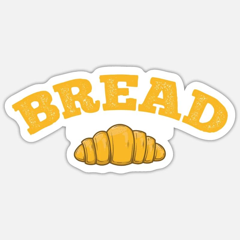 Bread Bäcker Ofen Backware Sticker Größe S (10 x 10 cm)