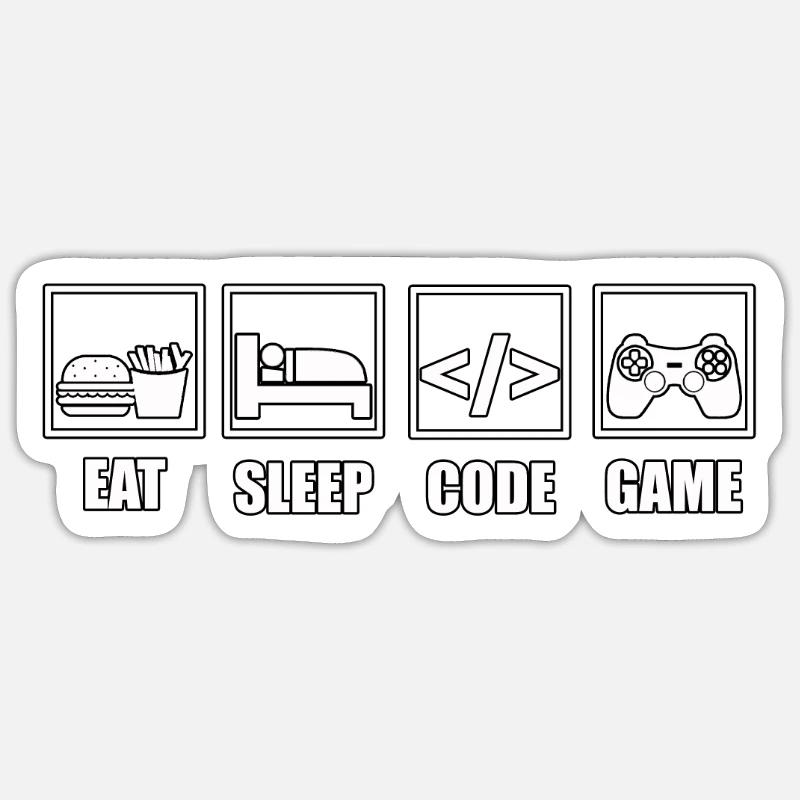 Informaticien Nerd Admin système Expert IT Codeur Sticker taille S (10 x 10 cm)