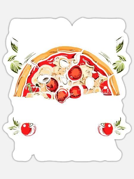 Dieser Typ macht die beste Pizza - Sticker Größe S (10 x 10 cm) - Mattweiß