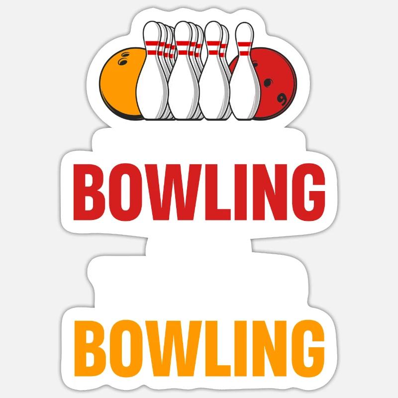 Ich Bin Entweder Bowling Oder Unterrichte Sticker Größe S (10 x 10 cm)