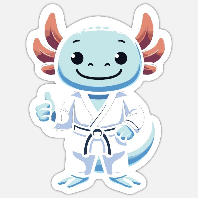 Teakwondo - Sticker size S (10 x 10 cm) - white matte