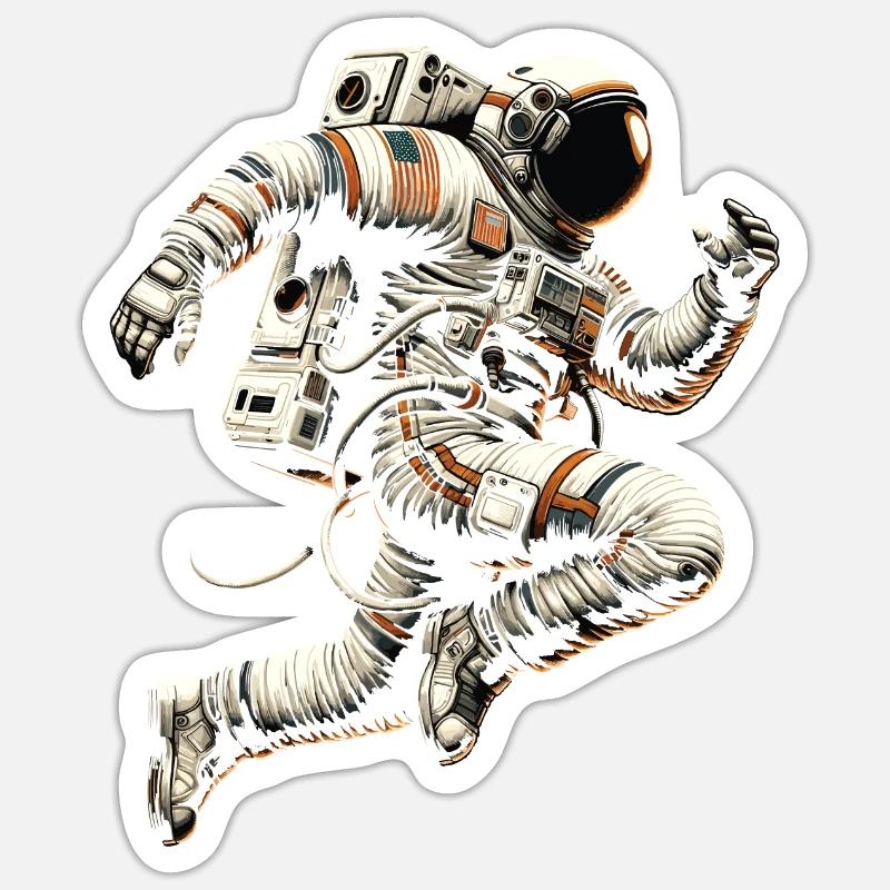 Muay Thaï - Sticker taille S (10 x 10 cm) - blanc mat