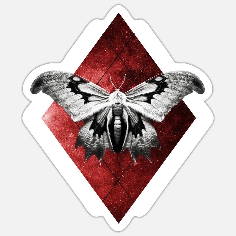 Celestial Moth Space Butterfly Galaxy Y2K Gothic E Sticker Größe S (10 x 10 cm)
