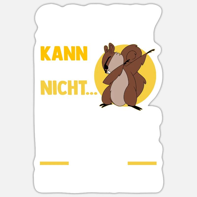 Eichhörnchen Sticker Größe S (10 x 10 cm)