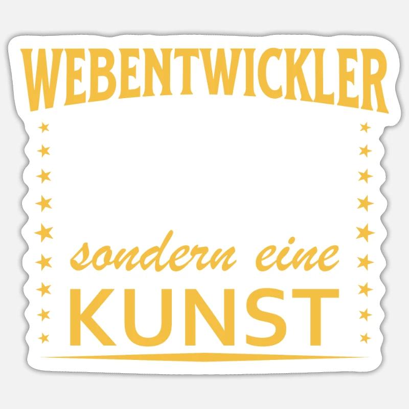 Webentwickler Fullstack-Softwareentwickler Sticker Größe S (10 x 10 cm)