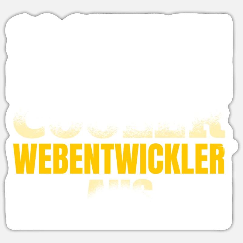 Webentwickler Programmierer Softwareentwickler Sticker Größe S (10 x 10 cm)