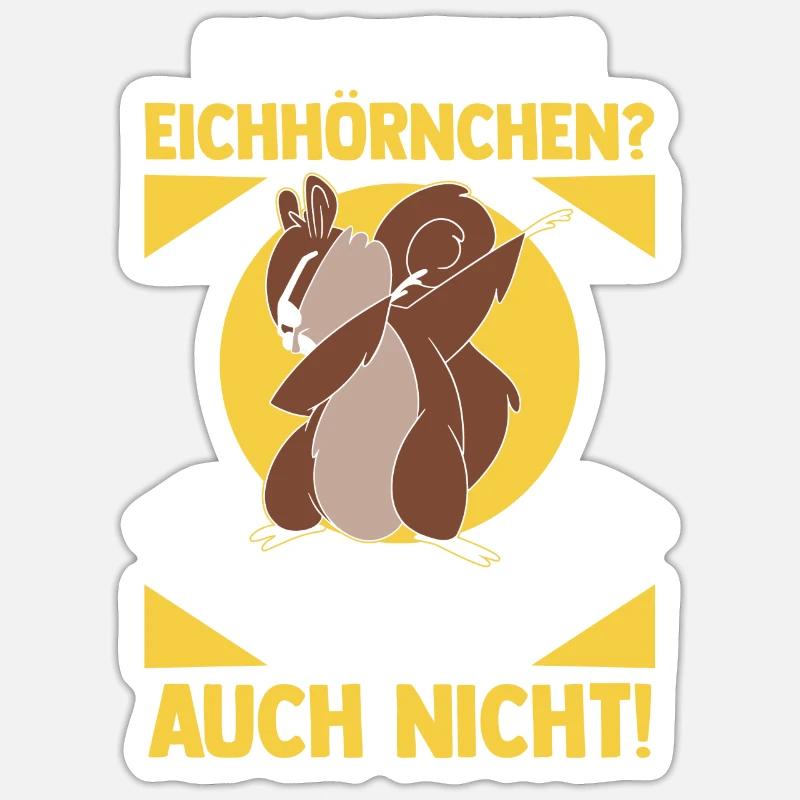 Eichhörnchen Sticker Größe S (10 x 10 cm)