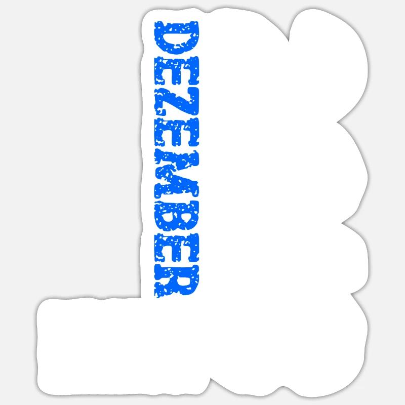 2013 Dezember Limited Edition 10. Geburtstag Deko - Sticker Größe S (10 x 10 cm) - Mattweiß