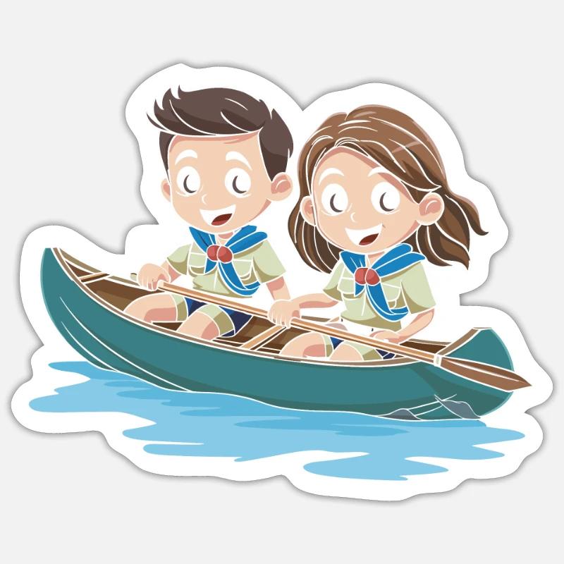 Éclaireur - Sticker taille S (10 x 10 cm) - blanc mat