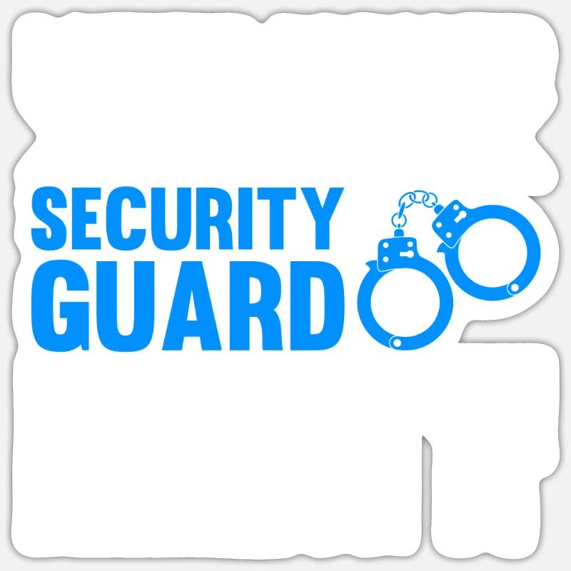 Security Kleidung Security Zubehör Sticker Größe S (10 x 10 cm)