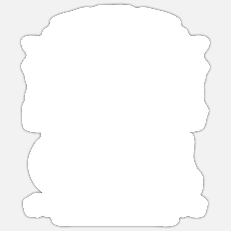 ich bin stolz wie ein Opa - Sticker Größe S (10 x 10 cm) - Mattweiß