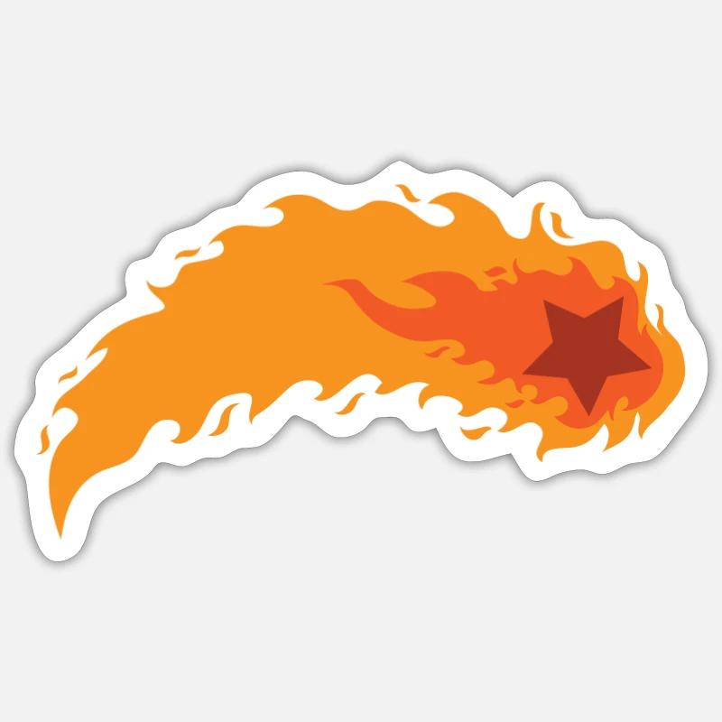 Firestar, Space, Sky - Sticker size S (10 x 10 cm) - white matte