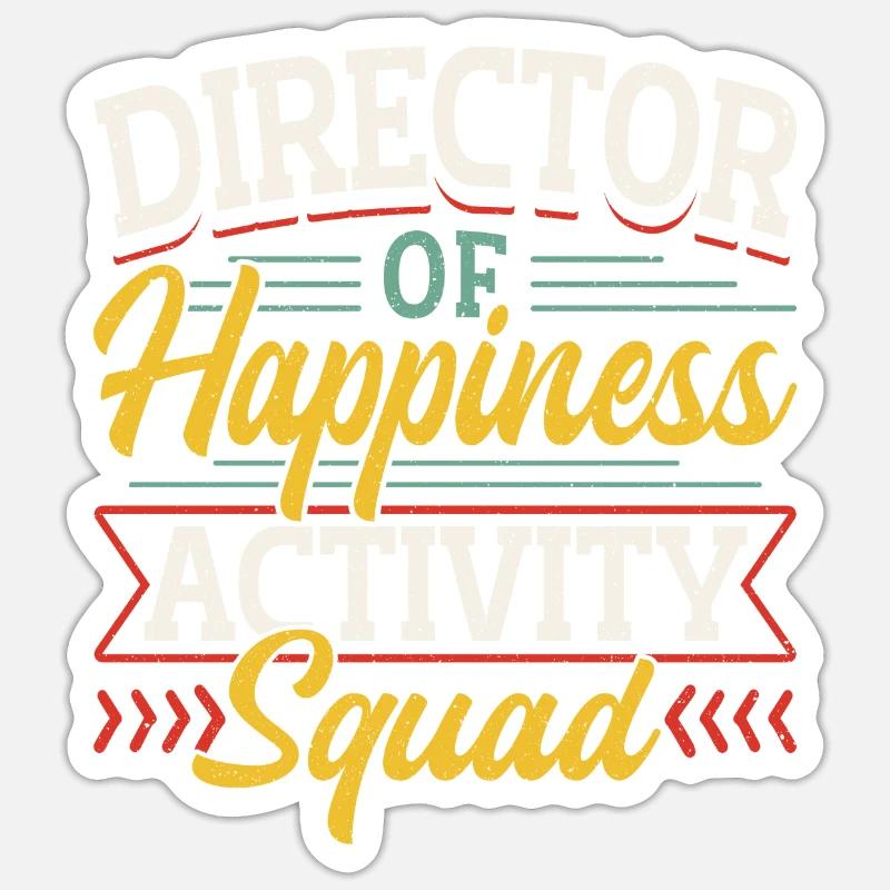 Activity Director Appreciation - Sticker Größe S (10 x 10 cm) - Mattweiß