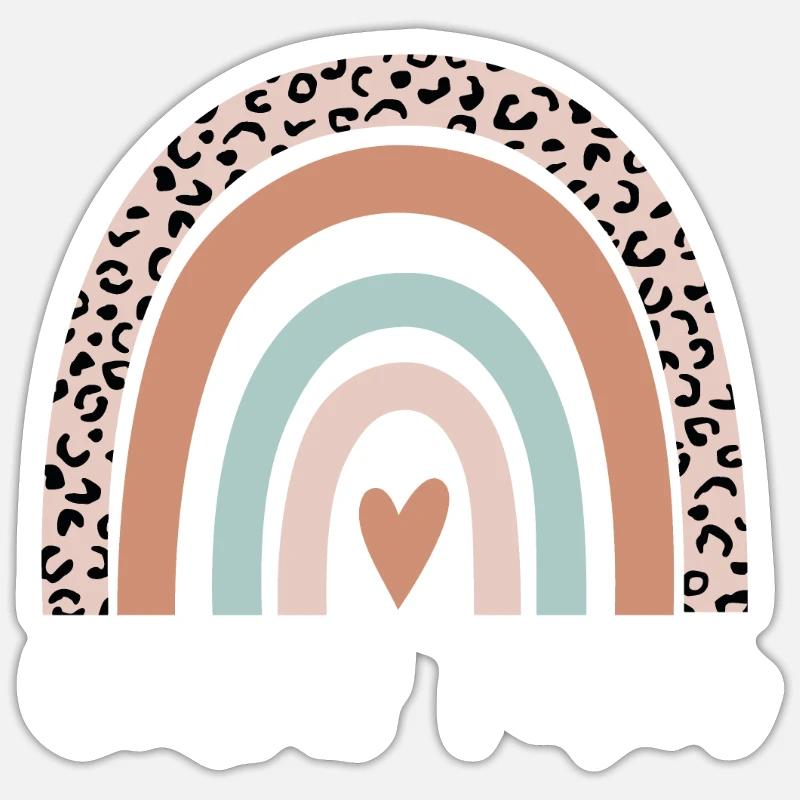 Census Taker Rainbow Leopard Funny Census Taker Sticker size S (10 x 10 cm)