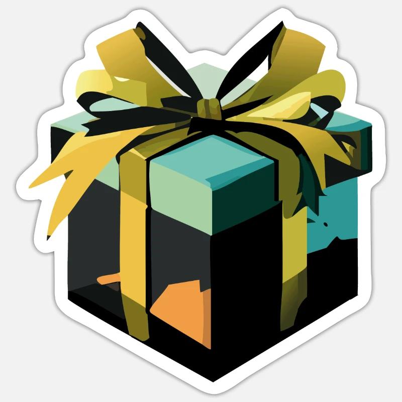 Cadeau - Sticker taille S (10 x 10 cm) - blanc mat