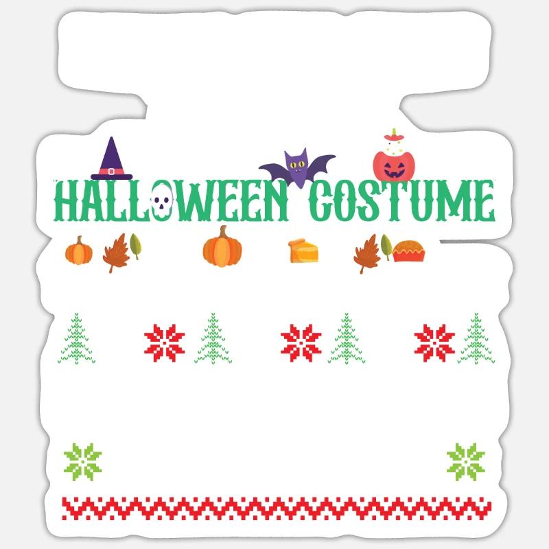 En raison de l’inflation, c’est mon Halloween - Sticker taille S (10 x 10 cm) - blanc mat
