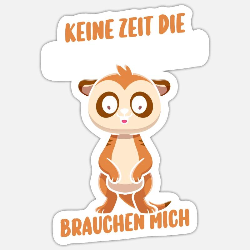 Erdmännchen Sticker Größe S (10 x 10 cm)