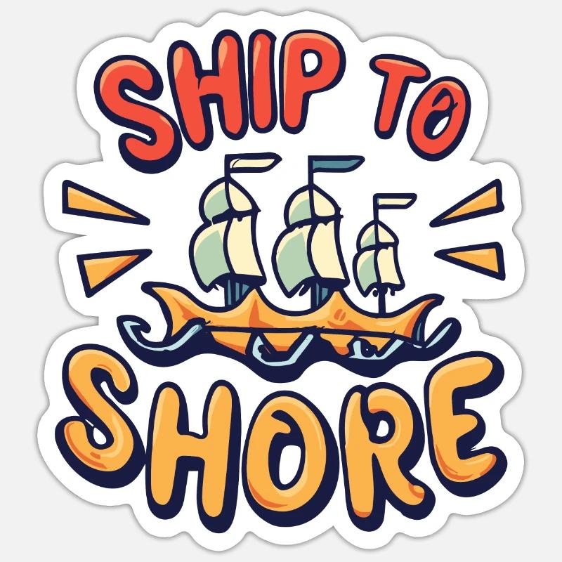 BATEAU Sticker taille S (10 x 10 cm)