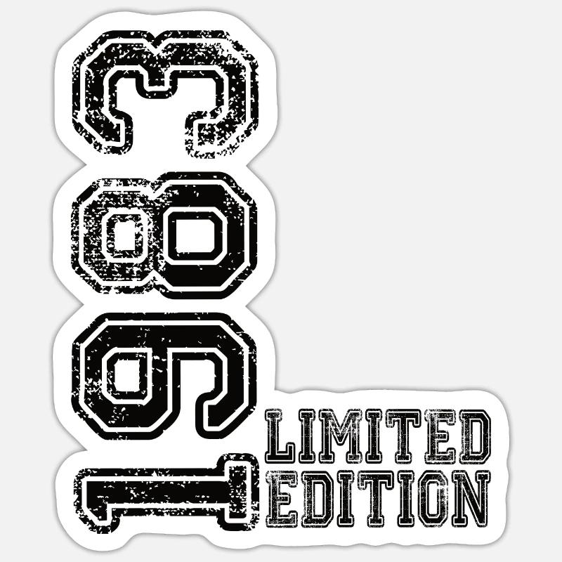 Édition limitée 1983 - Sticker taille S (10 x 10 cm) - blanc mat