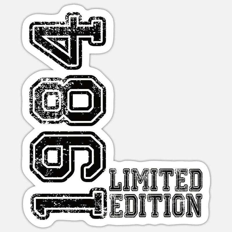 Édition limitée 1984 - Sticker taille S (10 x 10 cm) - blanc mat