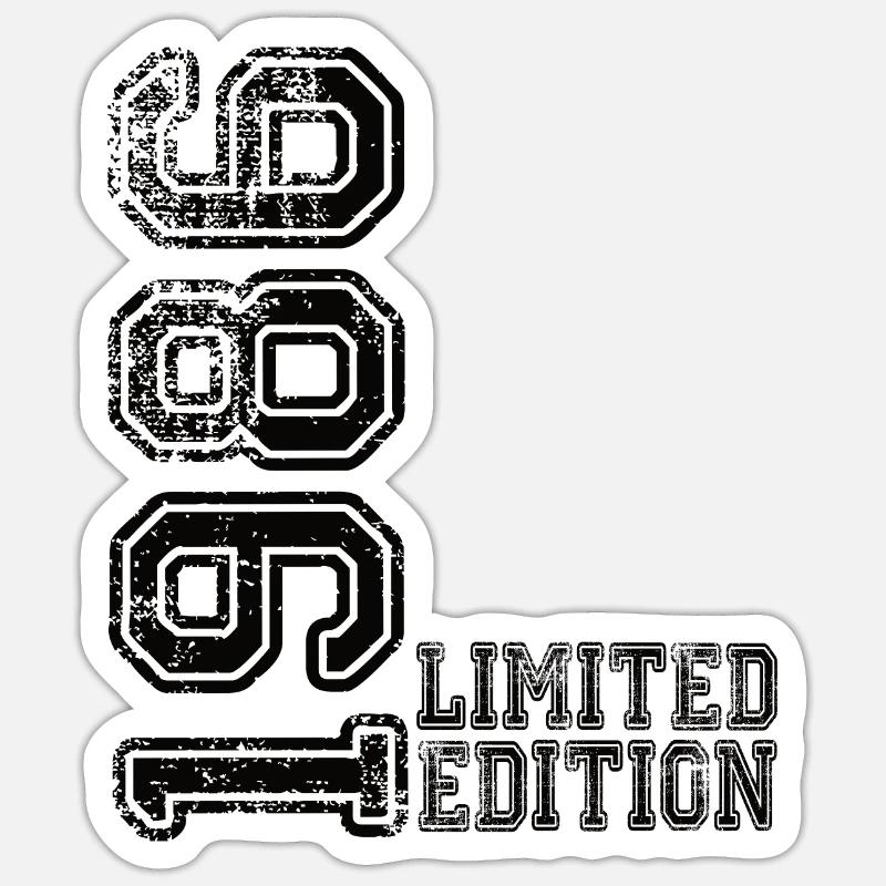 Édition limitée 1986 - Sticker taille S (10 x 10 cm) - blanc mat