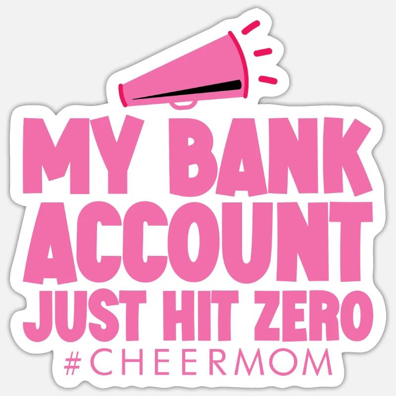 Mon compte bancaire vient d’atteindre zéro 4 Sticker taille S (10 x 10 cm)