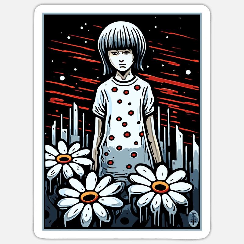 Schwere Melancholie oder Schlaflosigkeit Sticker Größe S (10 x 10 cm)
