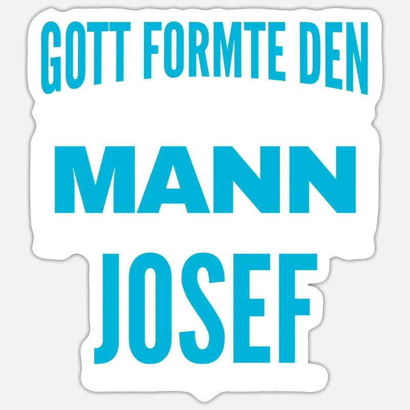 Josef Name Design Sticker Größe S (10 x 10 cm)