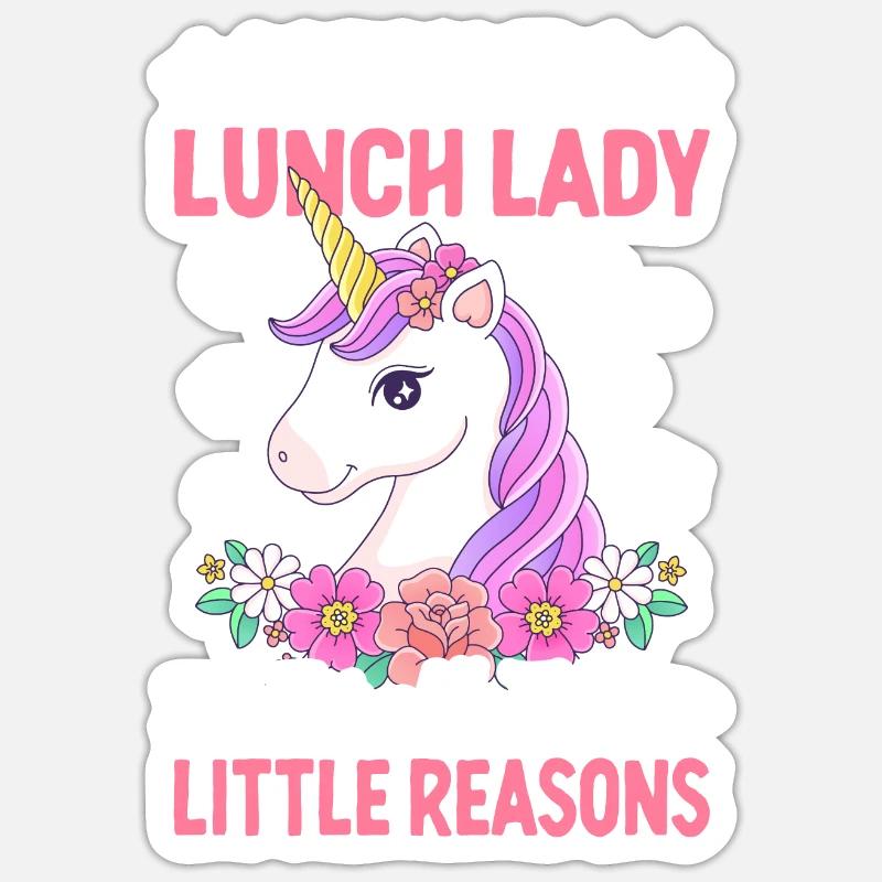 Équipe de cafétéria - Sticker taille S (10 x 10 cm) - blanc mat