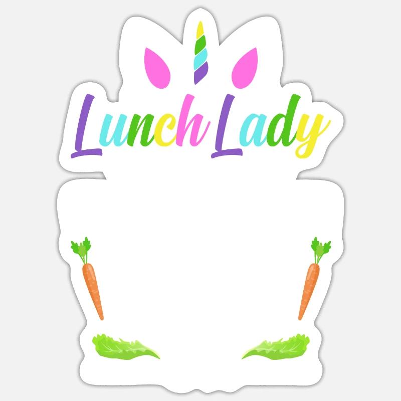 Cafeteria Crew - Sticker size S (10 x 10 cm) - white matte