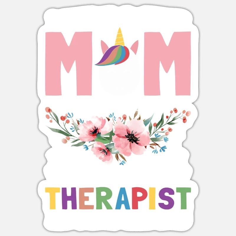 Massage Therapy - Sticker size S (10 x 10 cm) - white matte