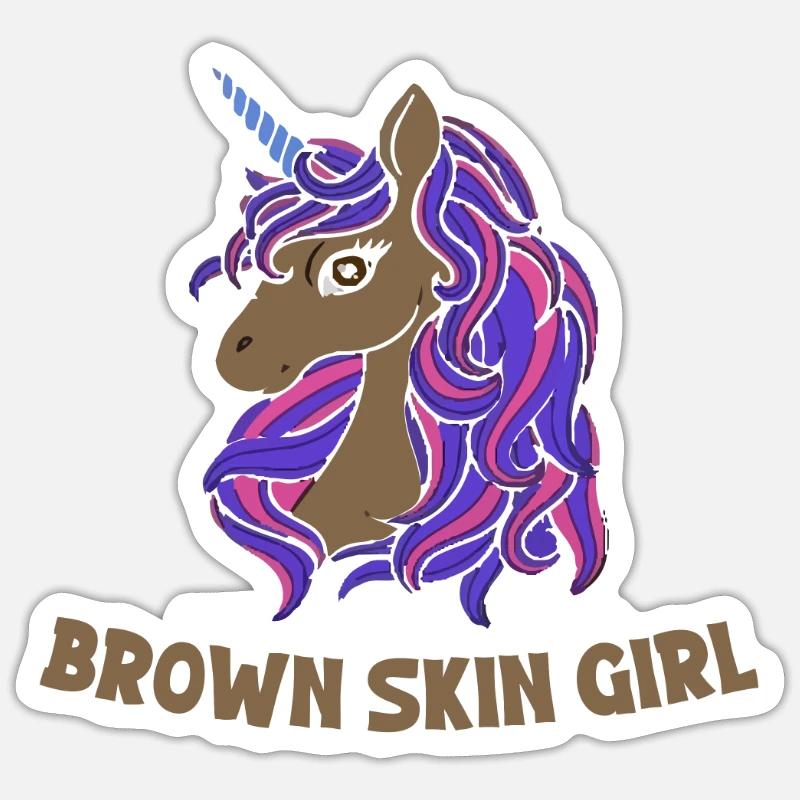 Histoire de Melanin Black - Sticker taille S (10 x 10 cm) - blanc mat