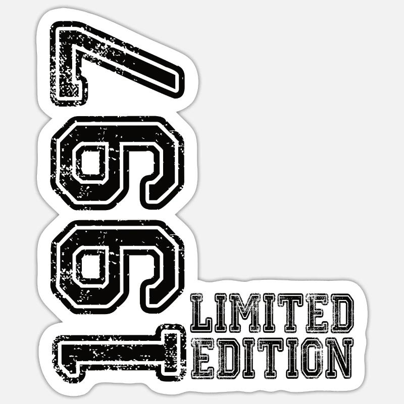 Édition limitée 1997 - Sticker taille S (10 x 10 cm) - blanc mat