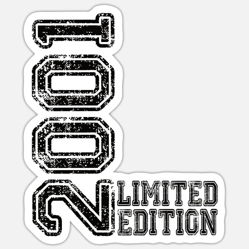 Édition limitée 2001 - Sticker taille S (10 x 10 cm) - blanc mat