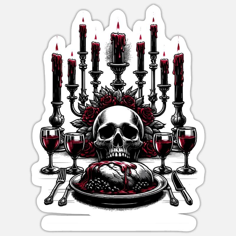 Gothic Macabre Feast Gothic Winter Sticker size S (10 x 10 cm)